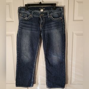 Silver jeans 33 Santorini Capri